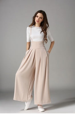 Amelia – Weite Damenhosen mit Hosenträgern
