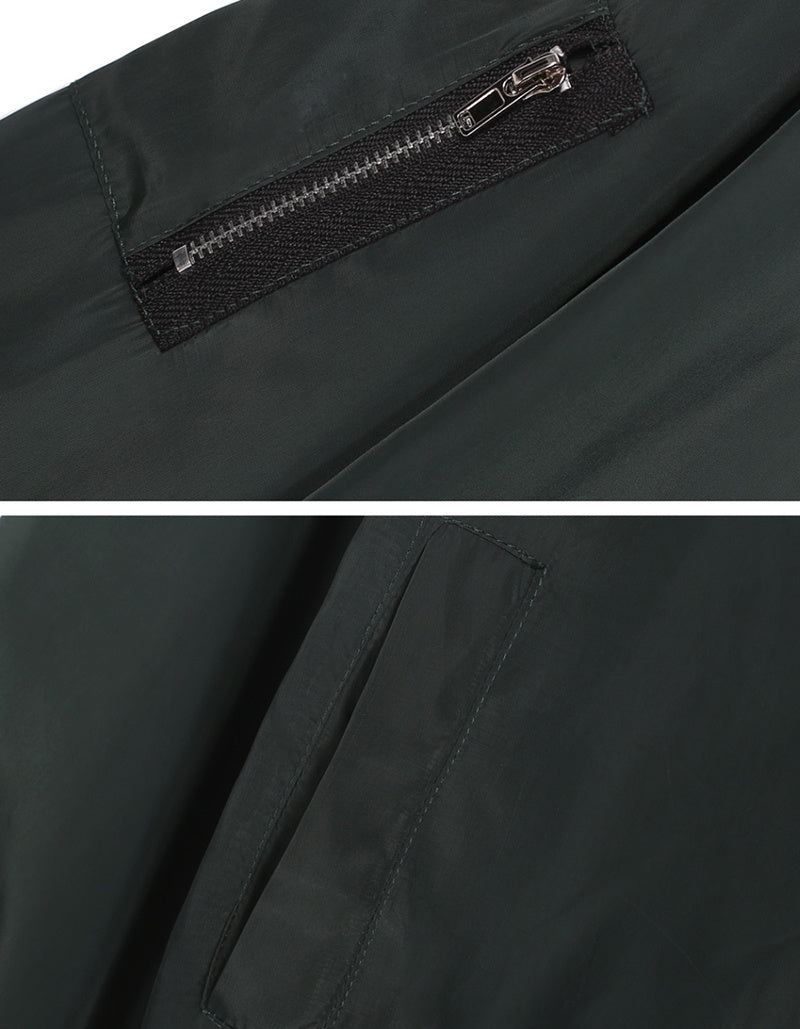 Kelvin – Vertikaler Kragen Freizeitjacke mit Reißverschluss