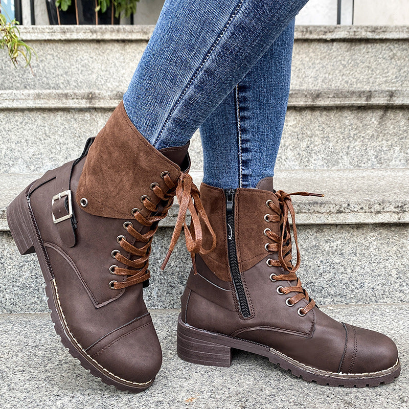Margaret – Winter Cowboy Stiefel mit Schnallen