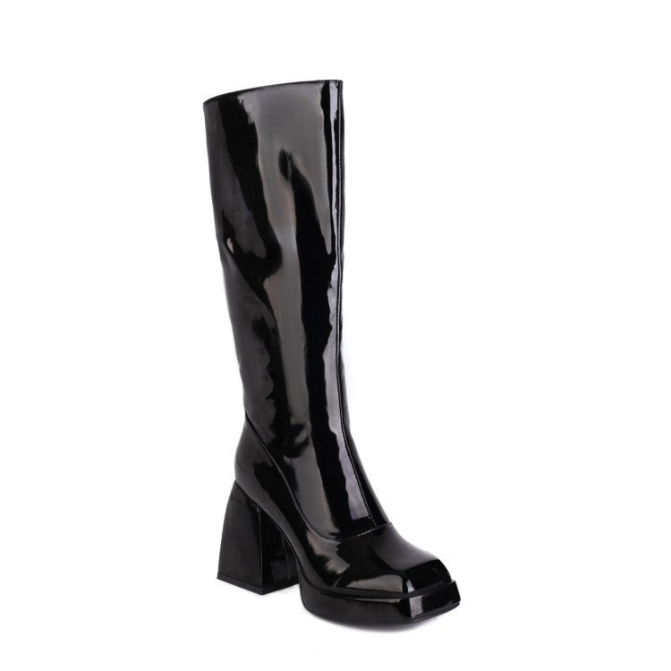 Caroline – Damenhohe Stiefel aus wasserfestem Material