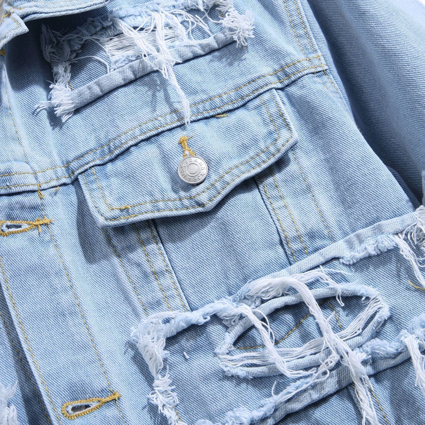 Ray – Europäische und Amerikanische Frühjahrs- und Herbst-Denimjacke für Herren