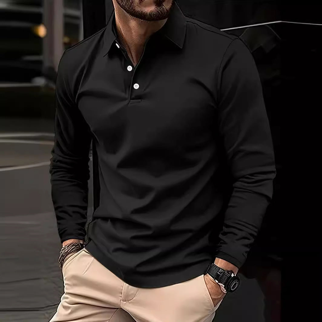 Jonathan – Langärmliges Herren-Poloshirt mit Polo-Kragen