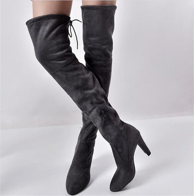 Kim – Modische Damenstiefel aus Wildleder