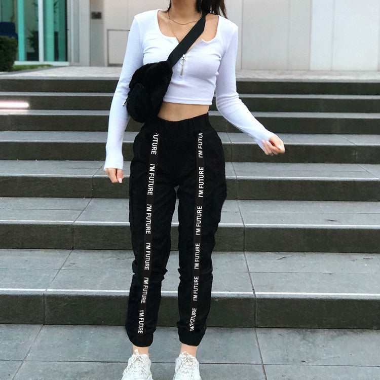Phil – Casual-Hose mit Bandstickerei