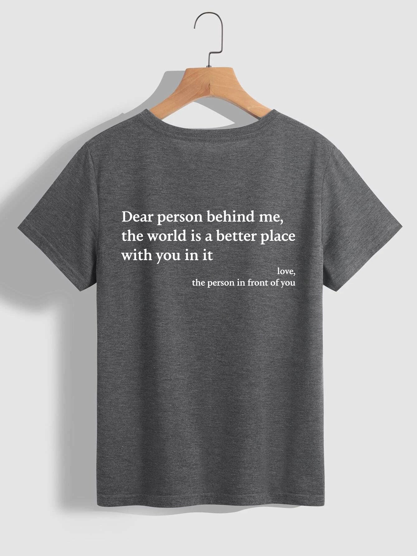 Rose – Damen T-Shirt mit Rundhals und Slogan