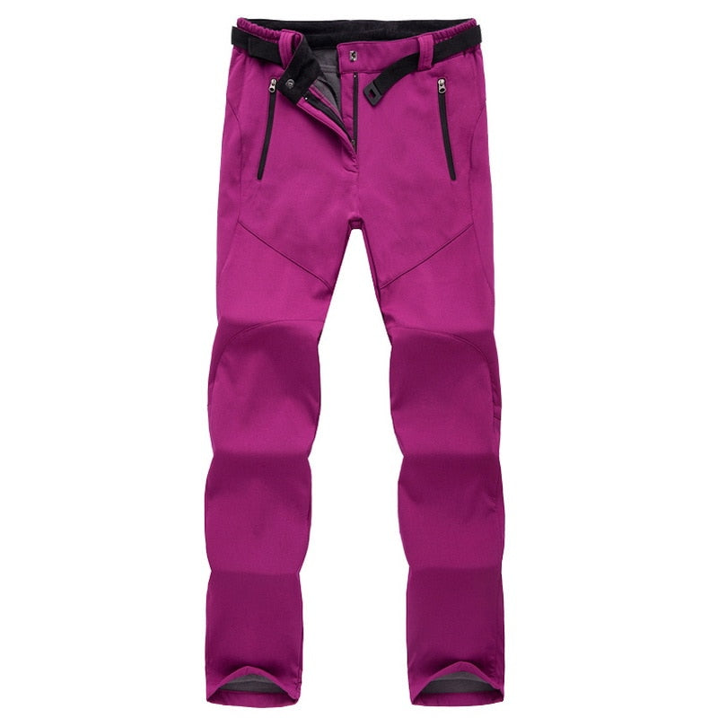 Damen Outdoor Wanderhose mit Fleece-Futter – Wasserdicht & Atmungsaktiv für Trekking, Wandern & Alltag