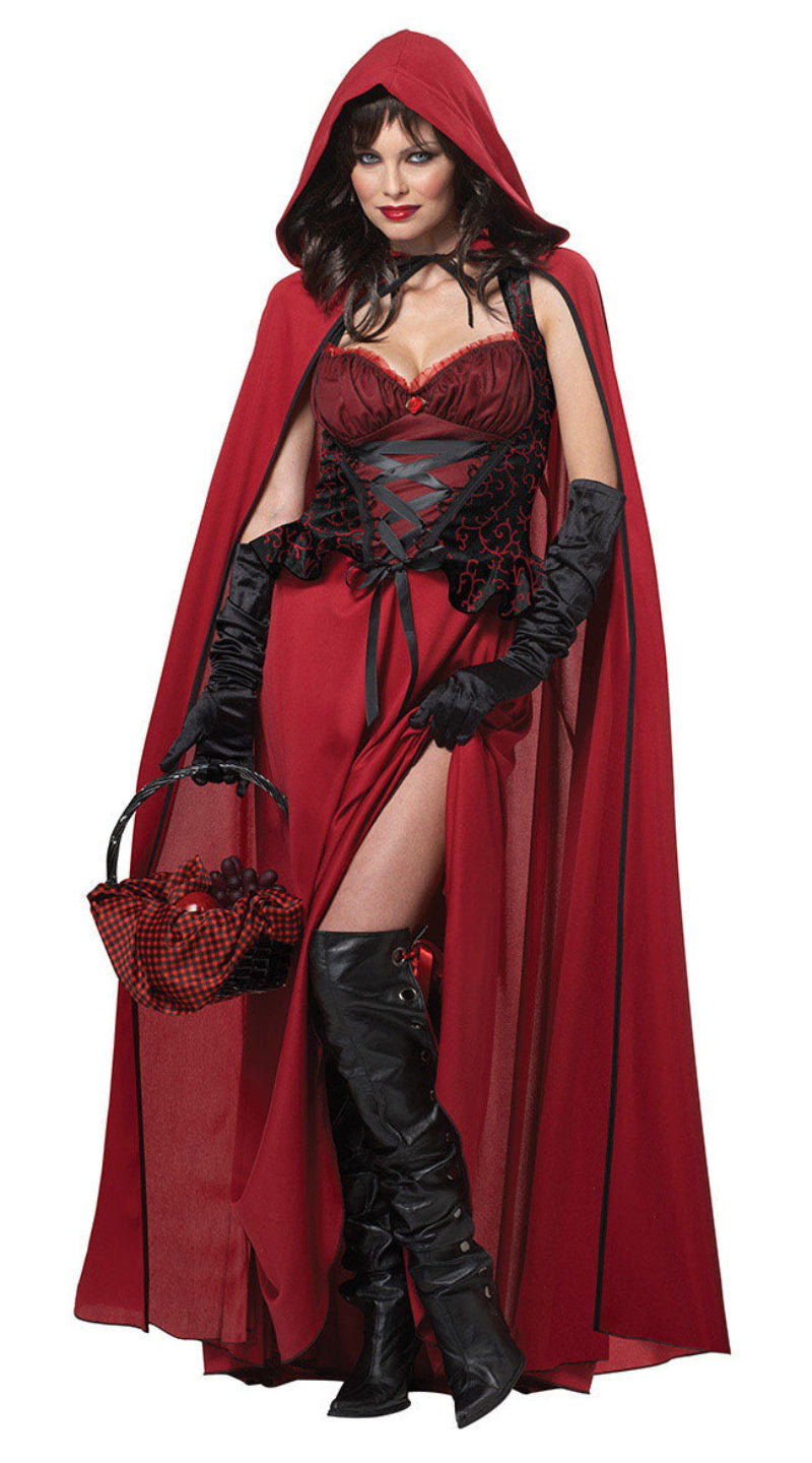 Damen Halloween Kostüm Rotkäppchen – Verführerisches Märchenkleid für Halloween-Partys & Verkleidung