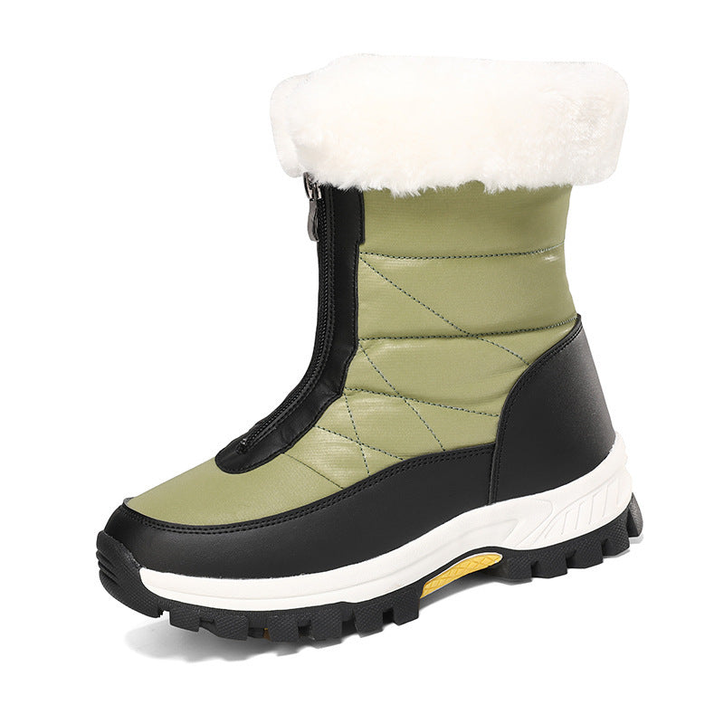 Janet – Leichte Damen-Schnürstiefel mit Reißverschluss