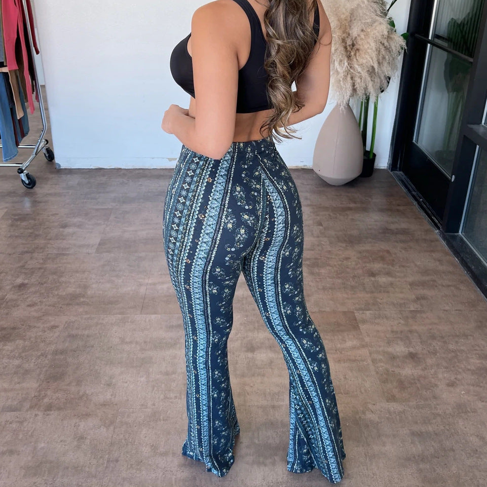 Audrey – Elastische Damenhose mit sexy Print