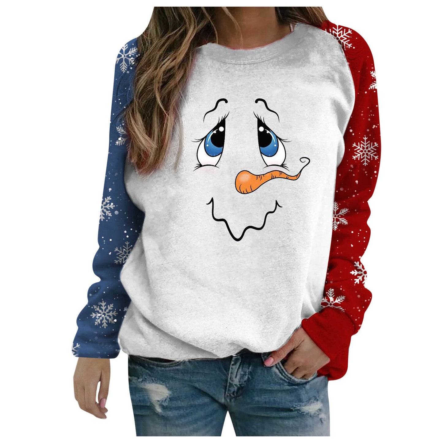Tara – Weihnachtlicher Damenpullover mit Druck