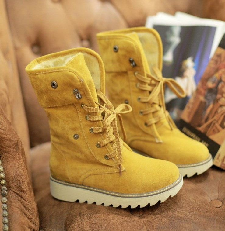 Kathleen – Gefütterte Damenstiefel mit Schnürung