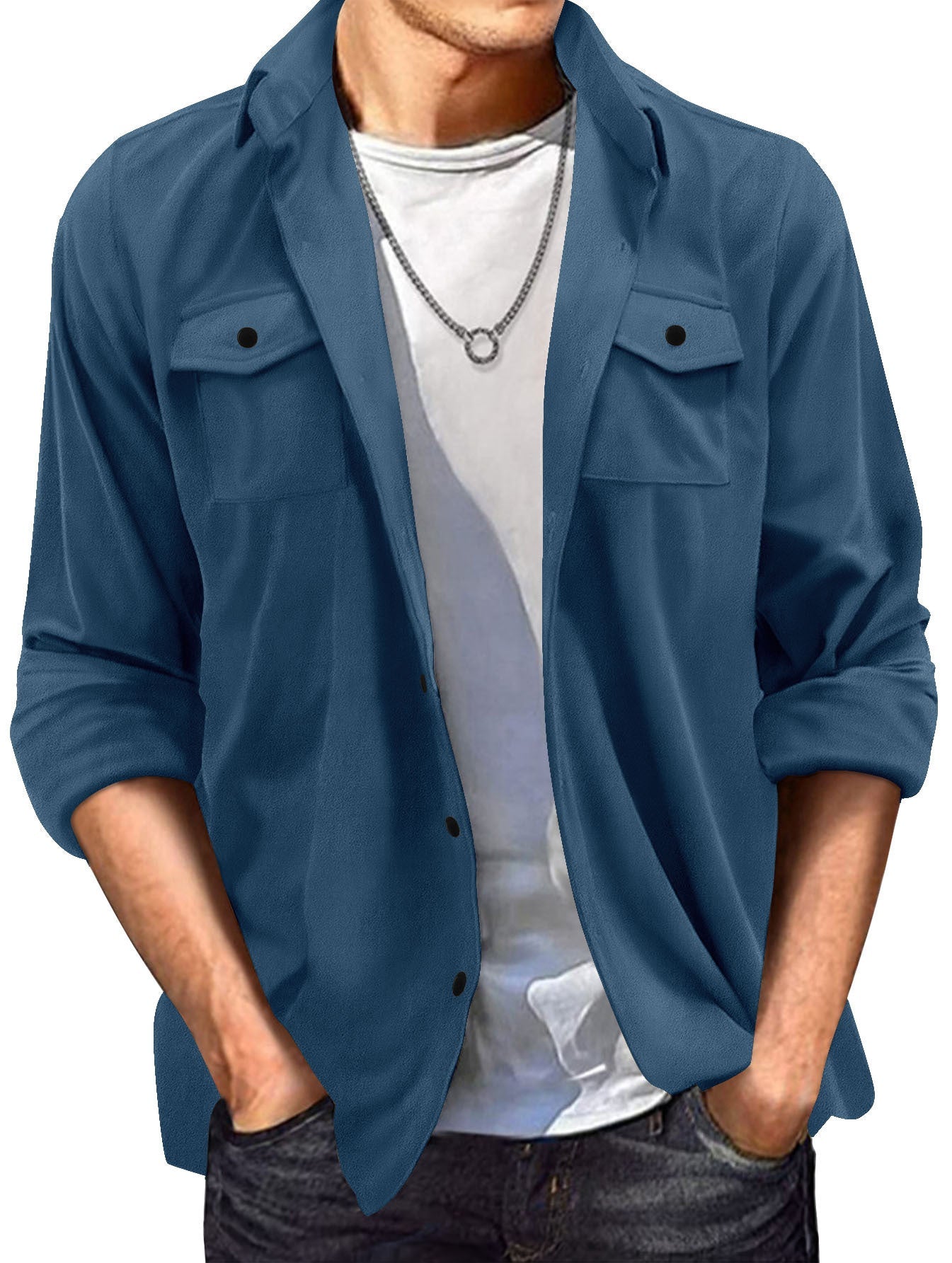Kenneth – Herrenjacke aus Wildleder im europäischen Stil