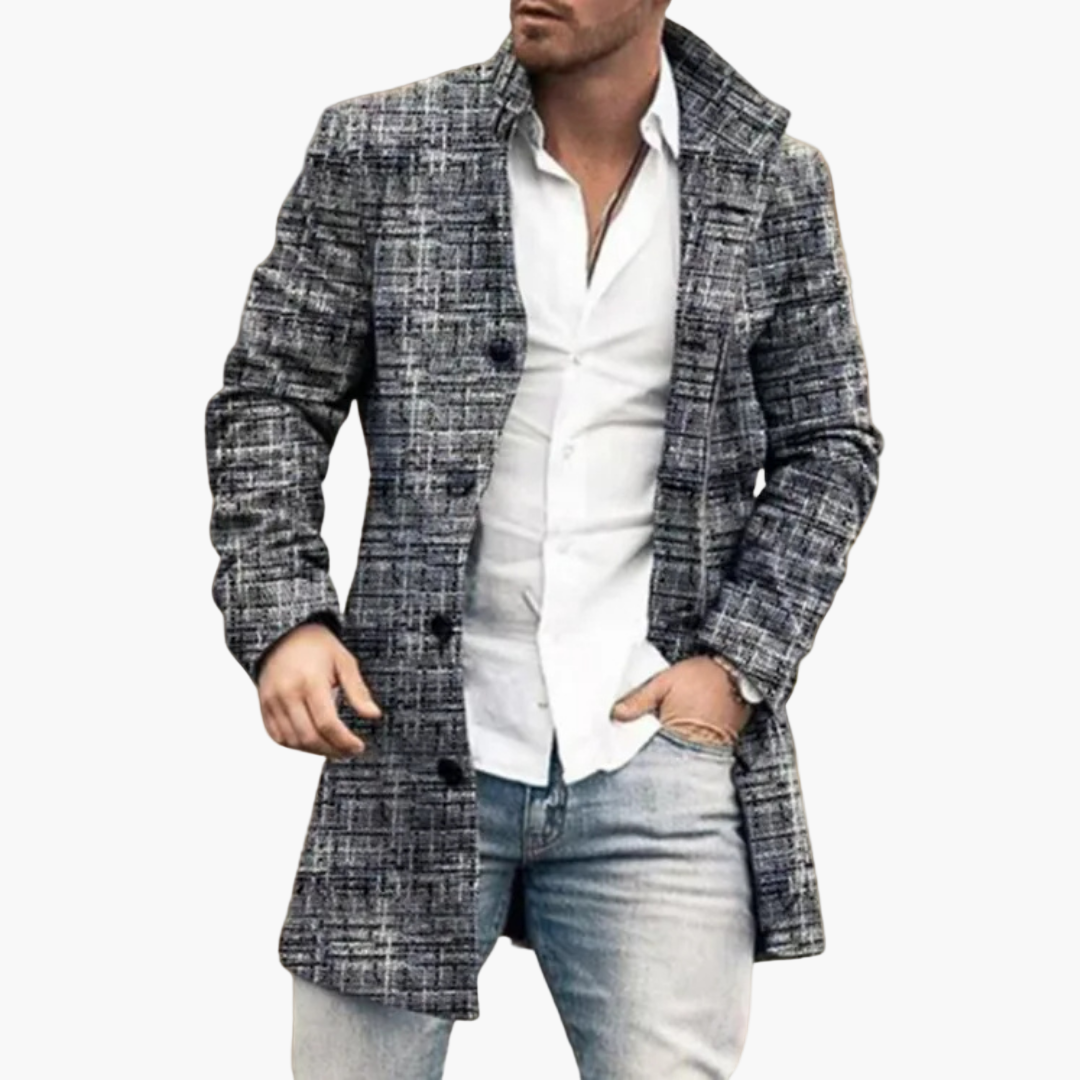 Herren Mantel Eleganter Casual-Look – Stilvoller Alltags- & Ausgeh-Mantel