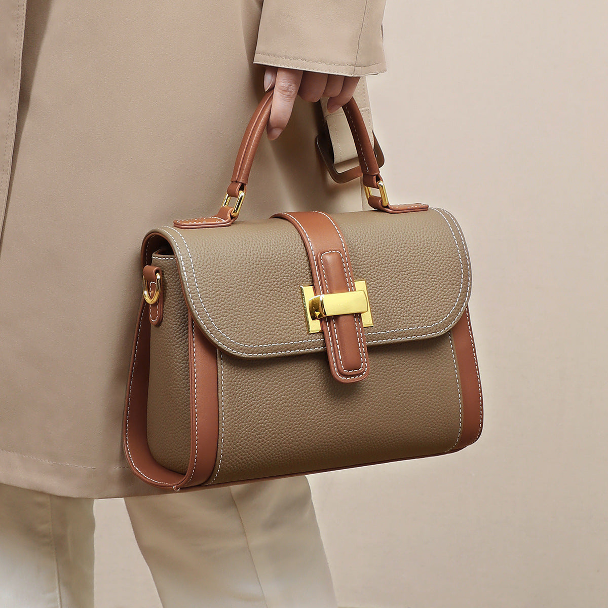 Judith – Vielseitige Schultertasche mit Hochwertiger Textur