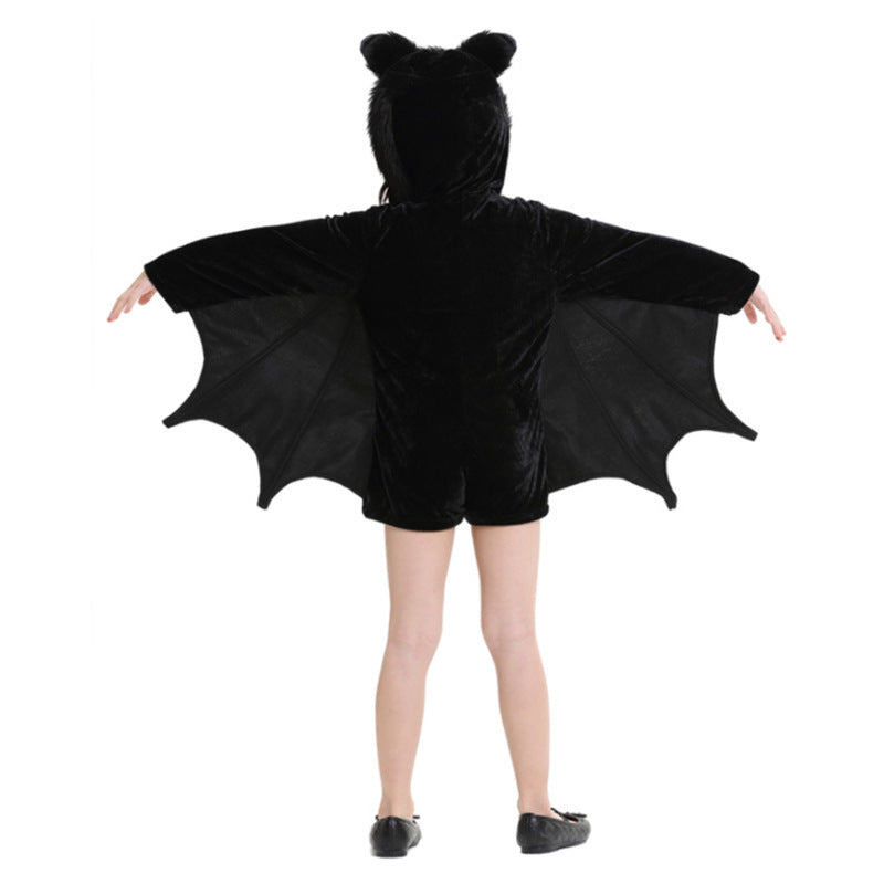 Kinder Halloween Fledermaus Kostüm – Unisex Verkleidung für Party & Trick-or-Treat