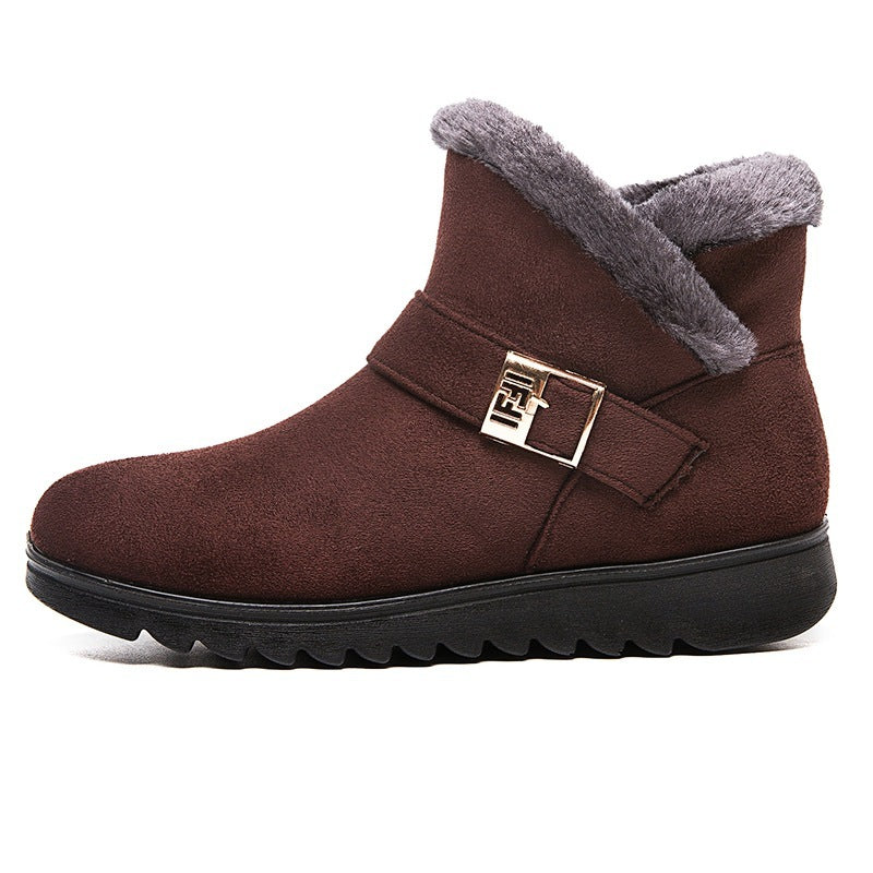 Anne – Warme Damenstiefel mit Plüschfutter und Reißverschluss
