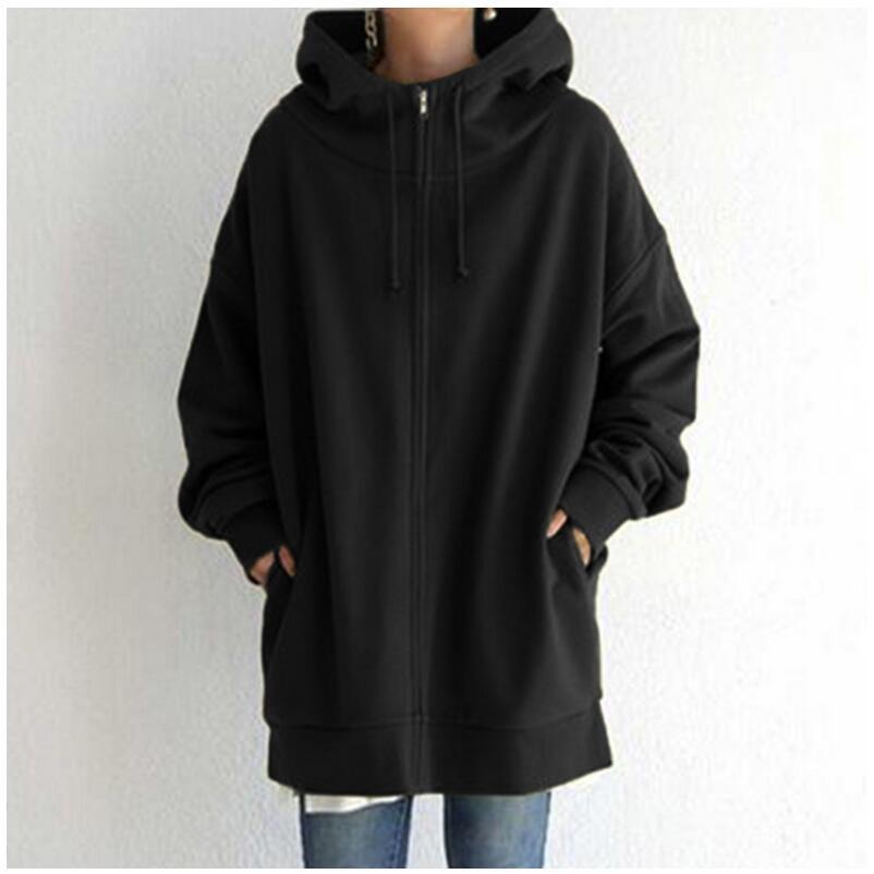 Sandra – Flauschige Damen Kapuzenpullover mit Vollreißverschluss