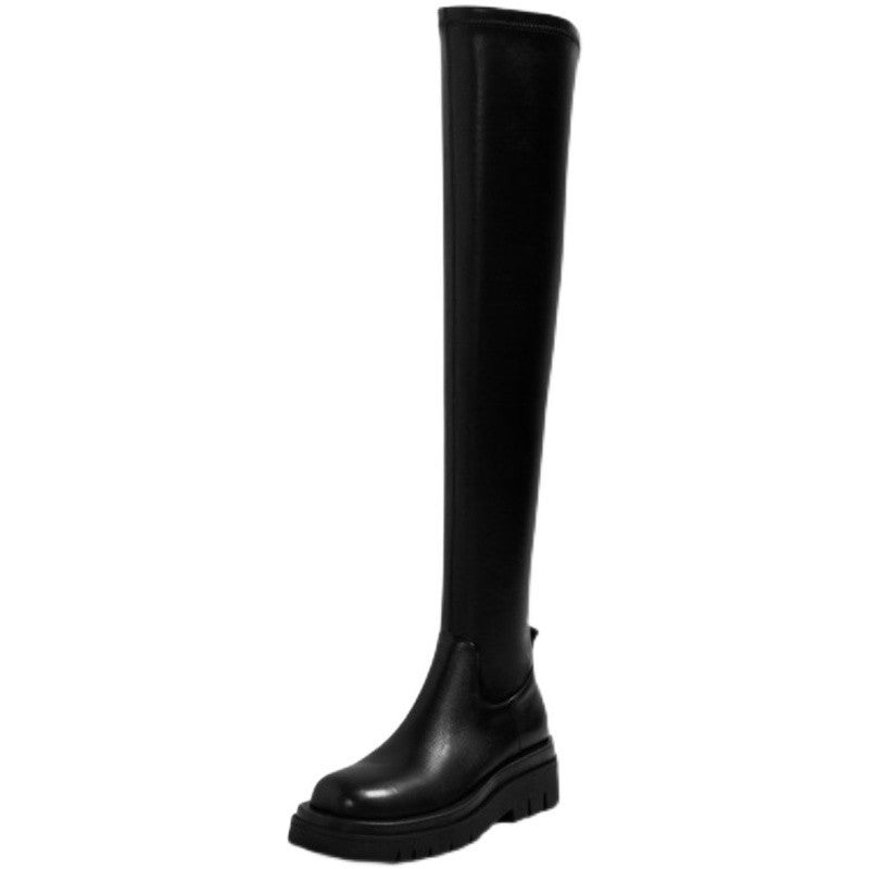 Barbara – Dicke Sohle Stiefel mit Chunky Absatz