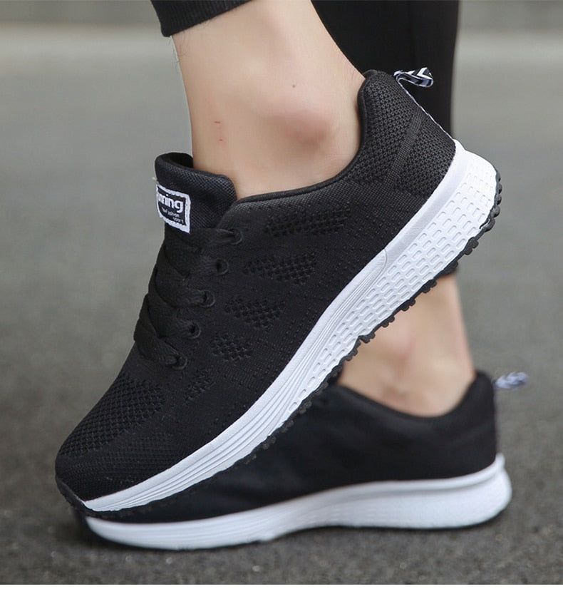Damen Sneaker Leicht Atmungsaktiv Bequeme Laufschuhe für Alltag und Sport