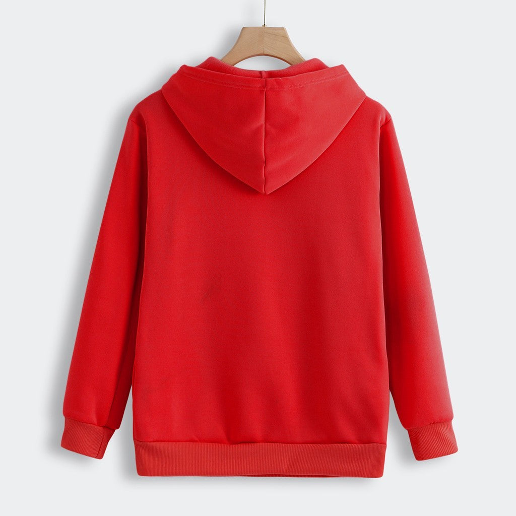 Karen – Damen Kapuzenpullover mit Katzen-Taschen-Design