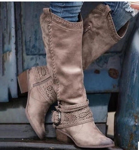 Tanya – Damen-Ritterstiefel aus Wildleder