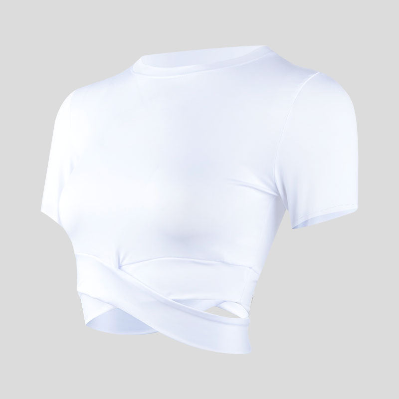 Amanda – Damen Yoga T-Shirt aus Milchseide