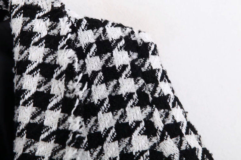 Audrey – Retro Damenjacke aus dickem Hahnentritt-Karo