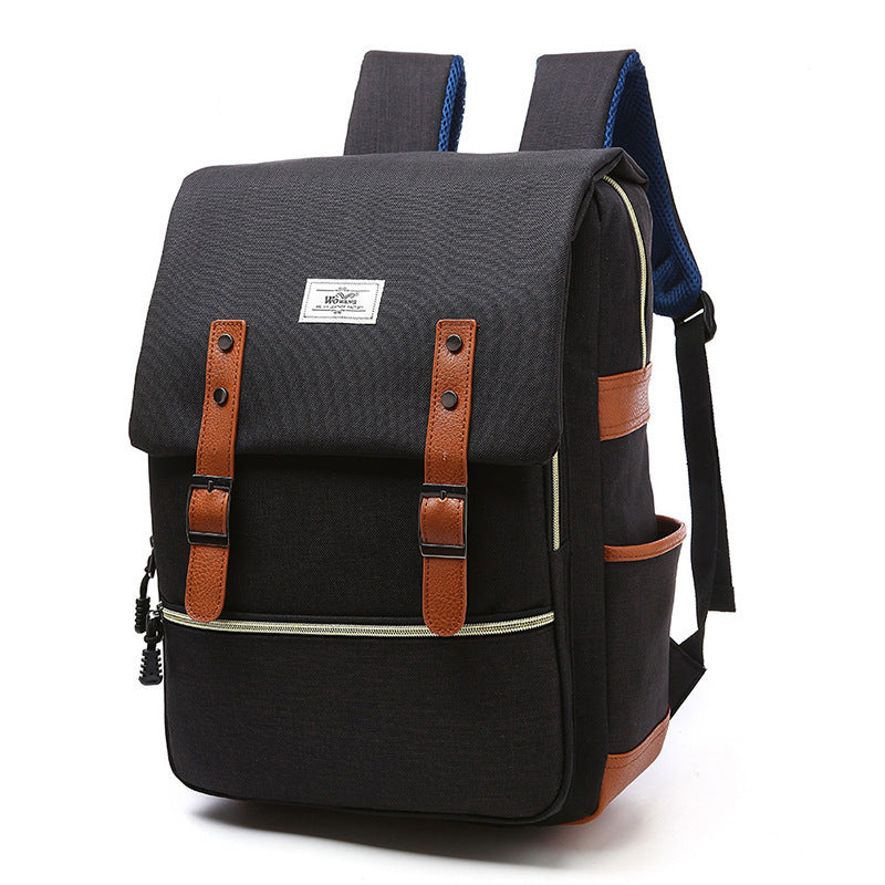 Abigail – Vintage Canvas-Rucksack mit USB-Anschluss