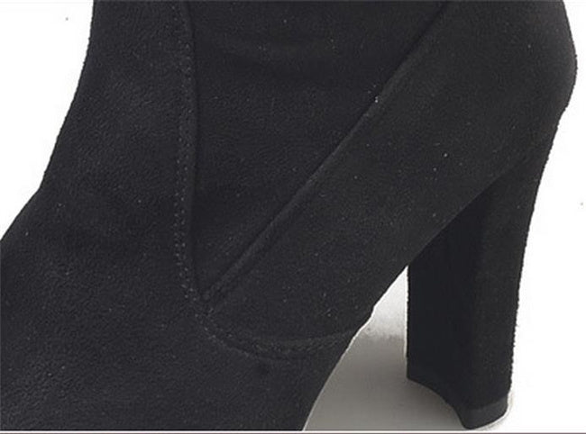 Kim – Modische Damenstiefel aus Wildleder