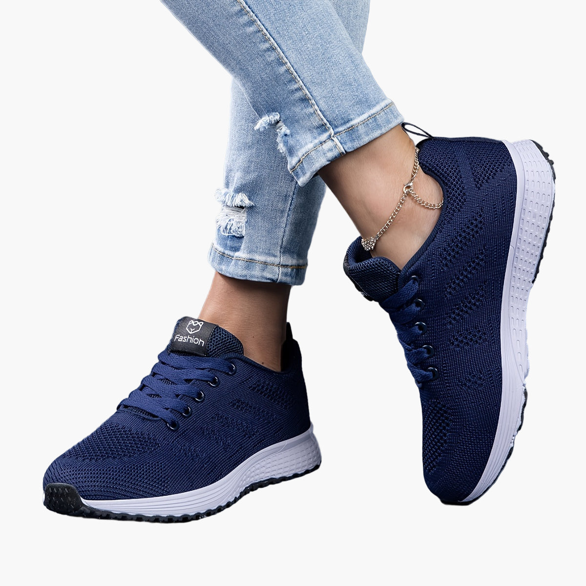 Damen Sportschuhe für Fitness und Alltag – Bequeme Sneaker mit atmungsaktivem Mesh und sportlichem Look