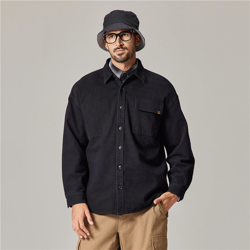Jeff – Herbst Arbeitsjacke für Herren aus schwerer Baumwolle