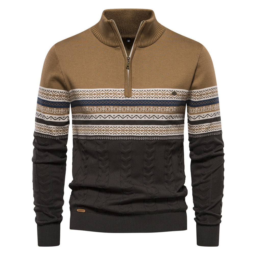 Nick – Herren Stehkragen Halb Reißverschluss Pullover