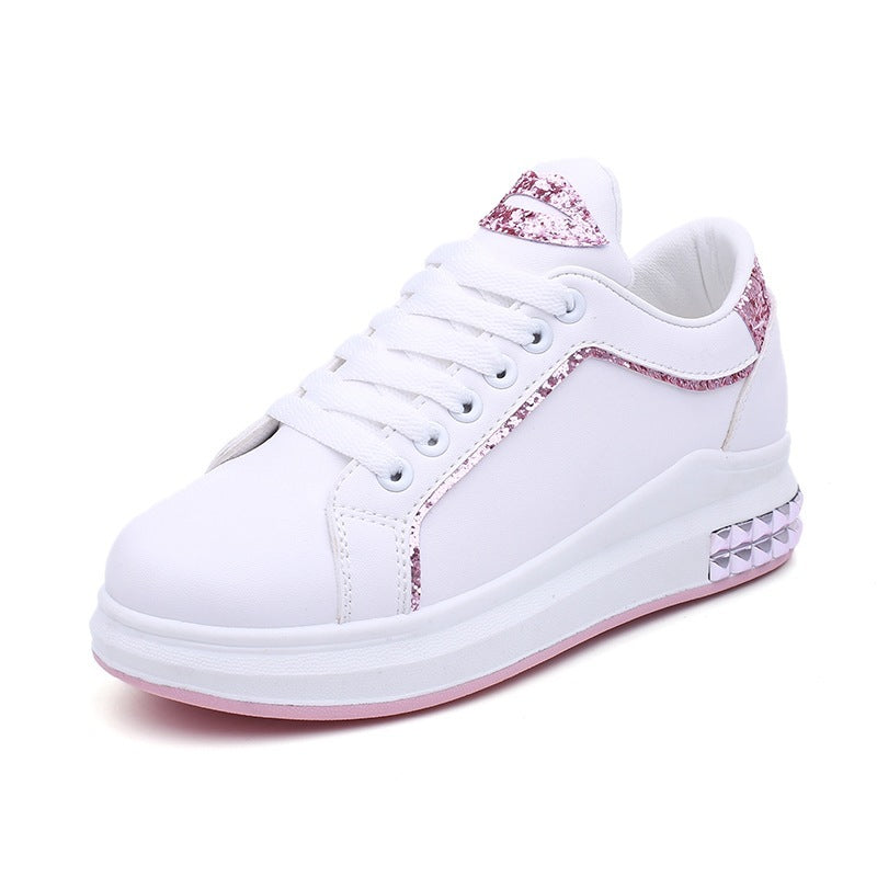 Leanne – Damen Sneaker mit Spitzen und Pailletten