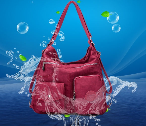 Gillian – Designer Damen Umhängetasche aus Wasserdichtem Nylon