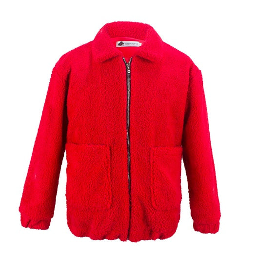 Rebecca – Warmer Plüschmantel für Damen