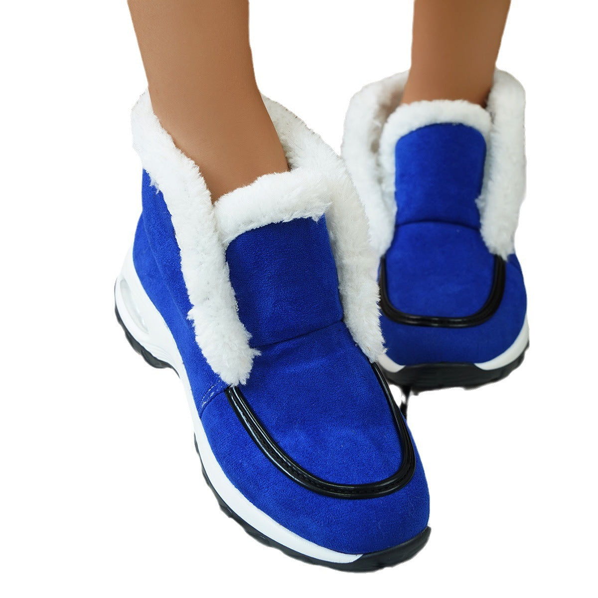 Caroline – Luftgepolsterte Schneestiefel mit Leopardenmuster