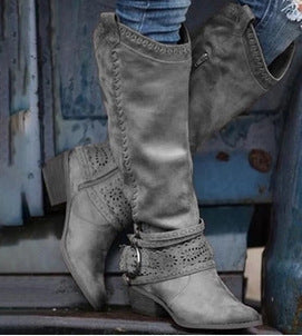 Tanya – Damen-Ritterstiefel aus Wildleder