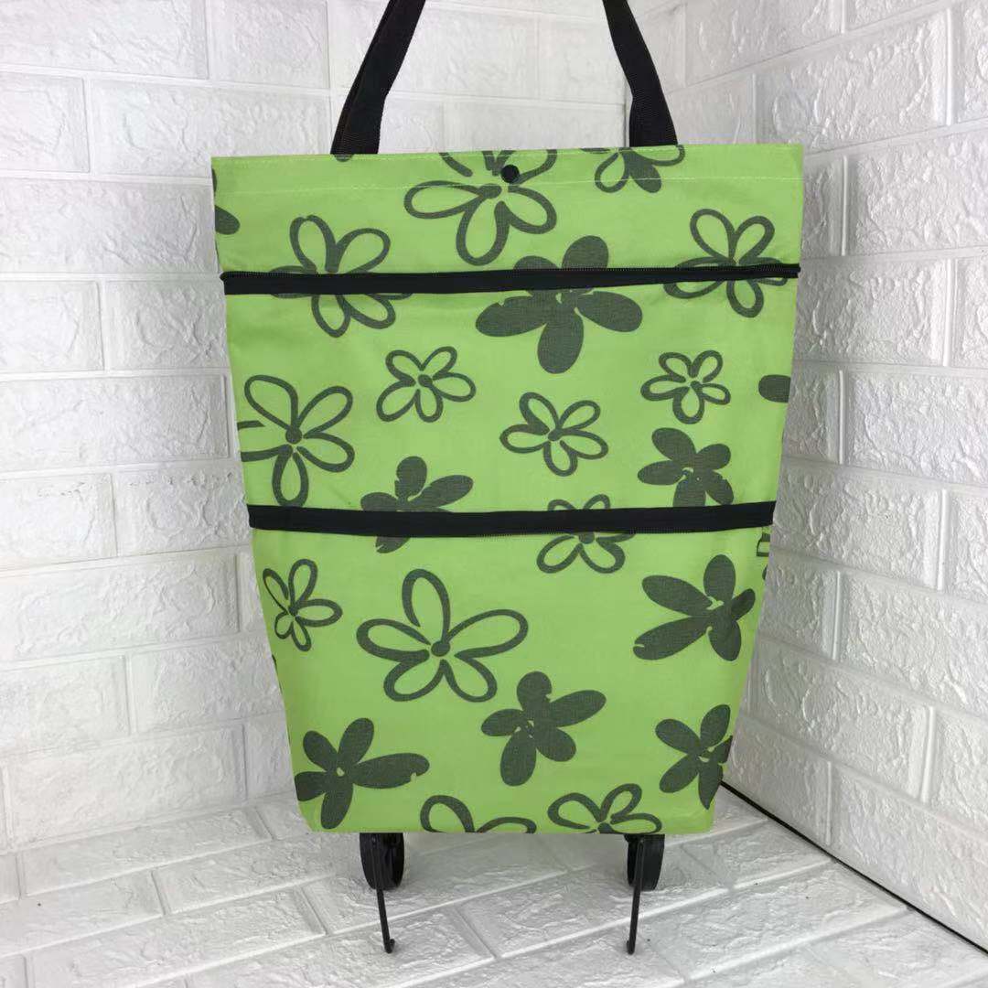 Rachel – Faltbare Einkaufstasche mit Rädern aus Premium Oxford Stoff