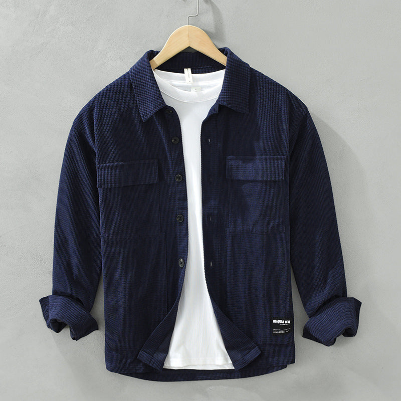 Jim – Japanischer Style Langarmhemd für Herren