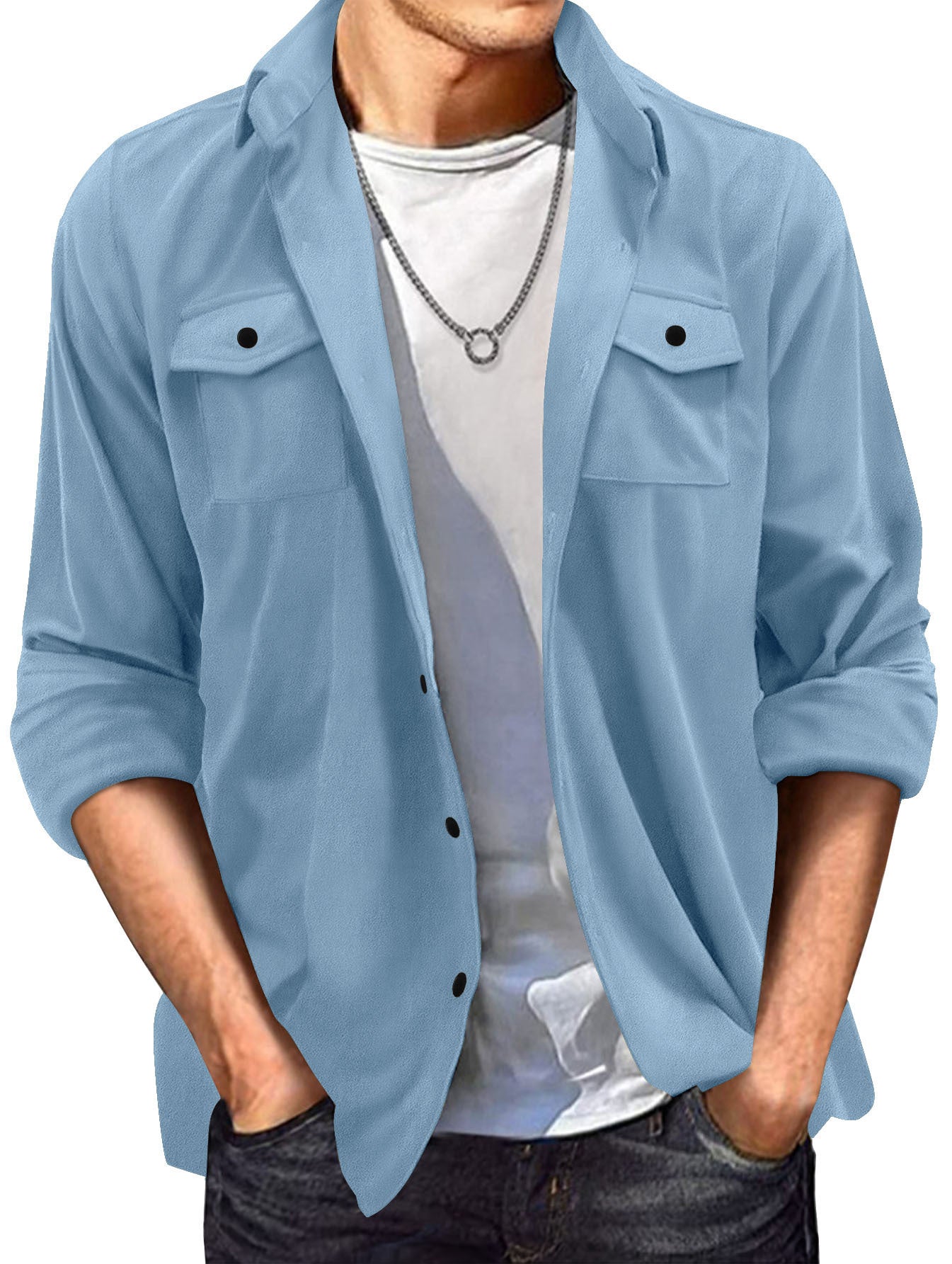 Kenneth – Herrenjacke aus Wildleder im europäischen Stil