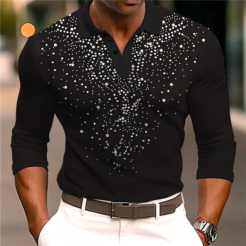 Tom – Freizeit Herren 3D Polo Shirt mit Aufdruck