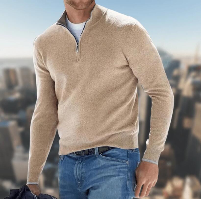 Robert – Langer Herren-Cardigan mit Knopfleiste für Herbst und Winter