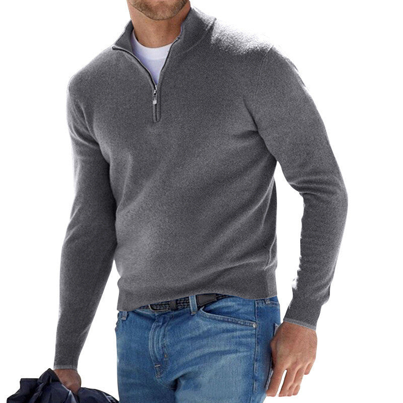 Robert – Langer Herren-Cardigan mit Knopfleiste für Herbst und Winter