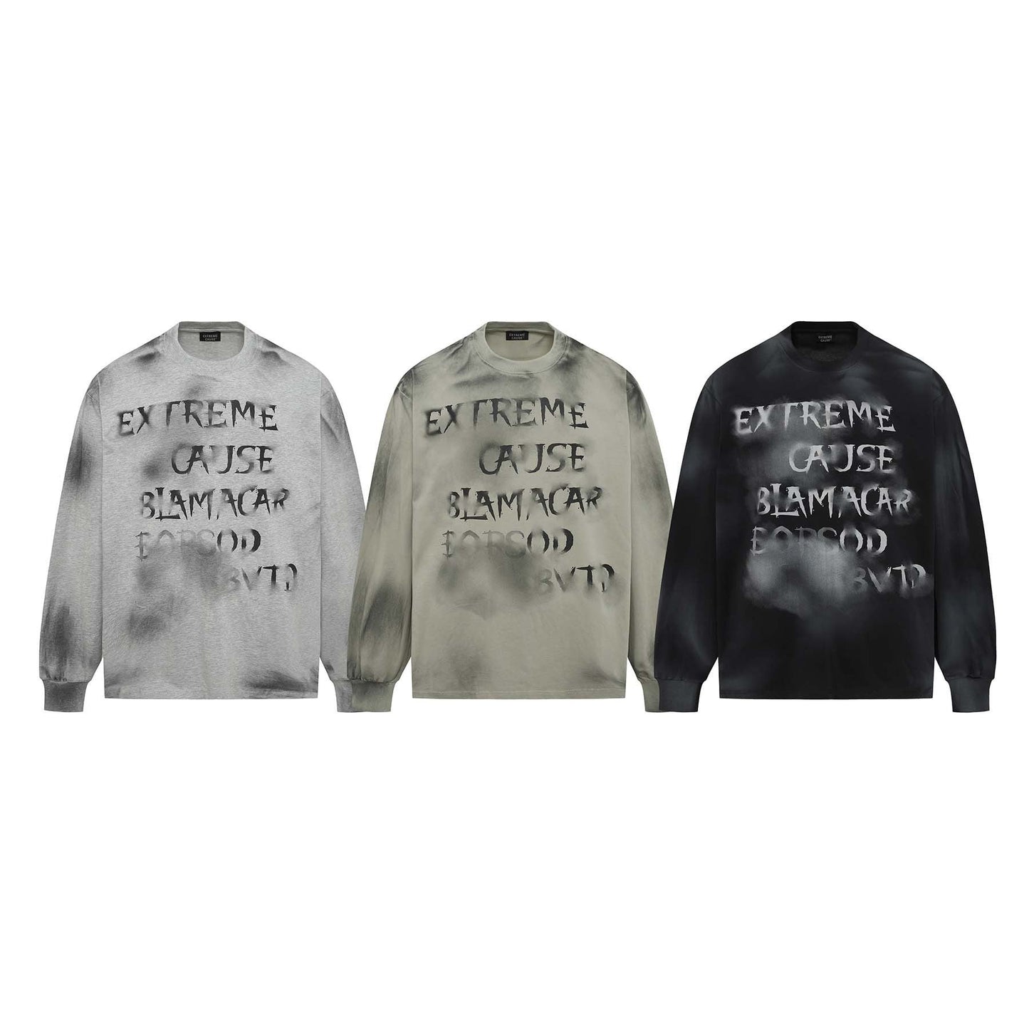 Rachael – Retro Distressed Fuzzy Buchstaben Pullover