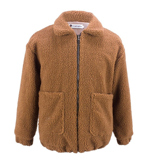 Rebecca – Warmer Plüschmantel für Damen