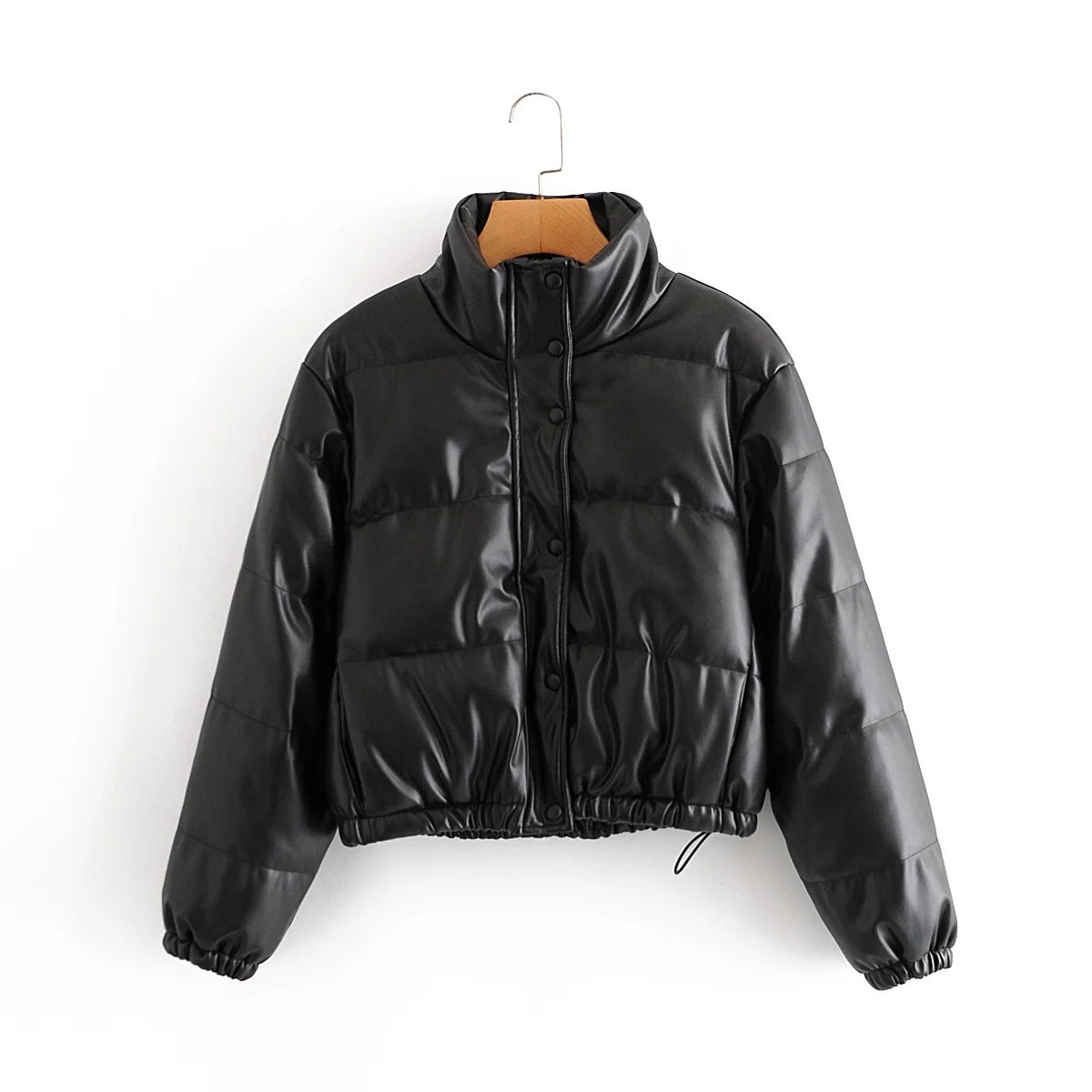 Michael – Fauxleder Baumwolljacke im Street-Style