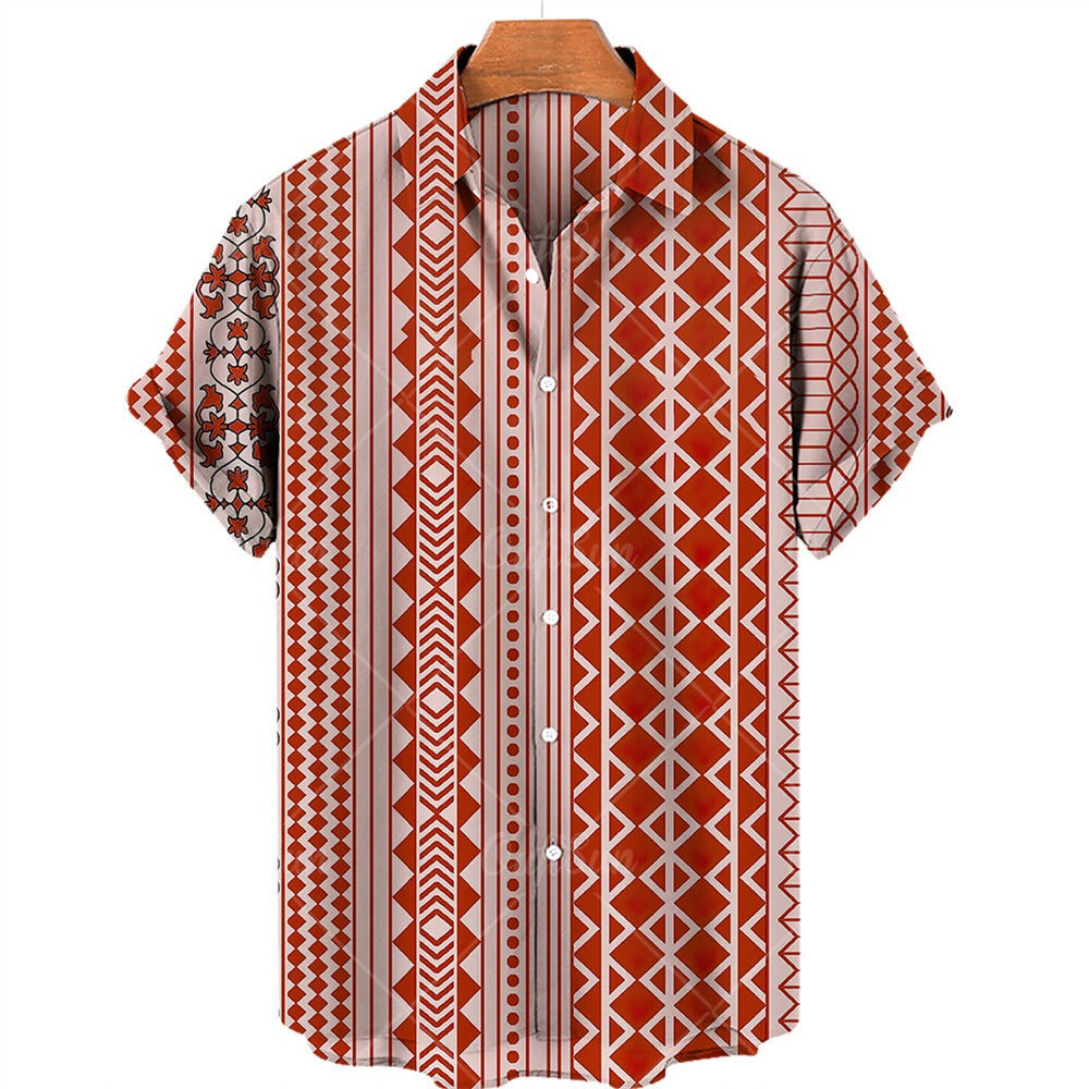 Ron – Ethnisches Print-Top in Übergröße