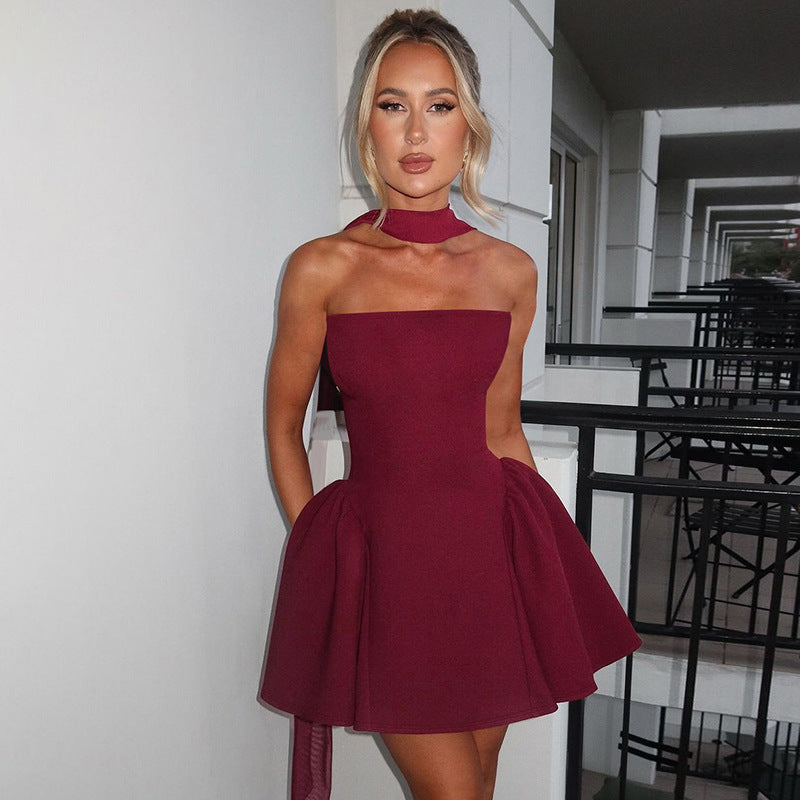 Andrea – Sexy Tube Top Kleid mit Reißverschluss