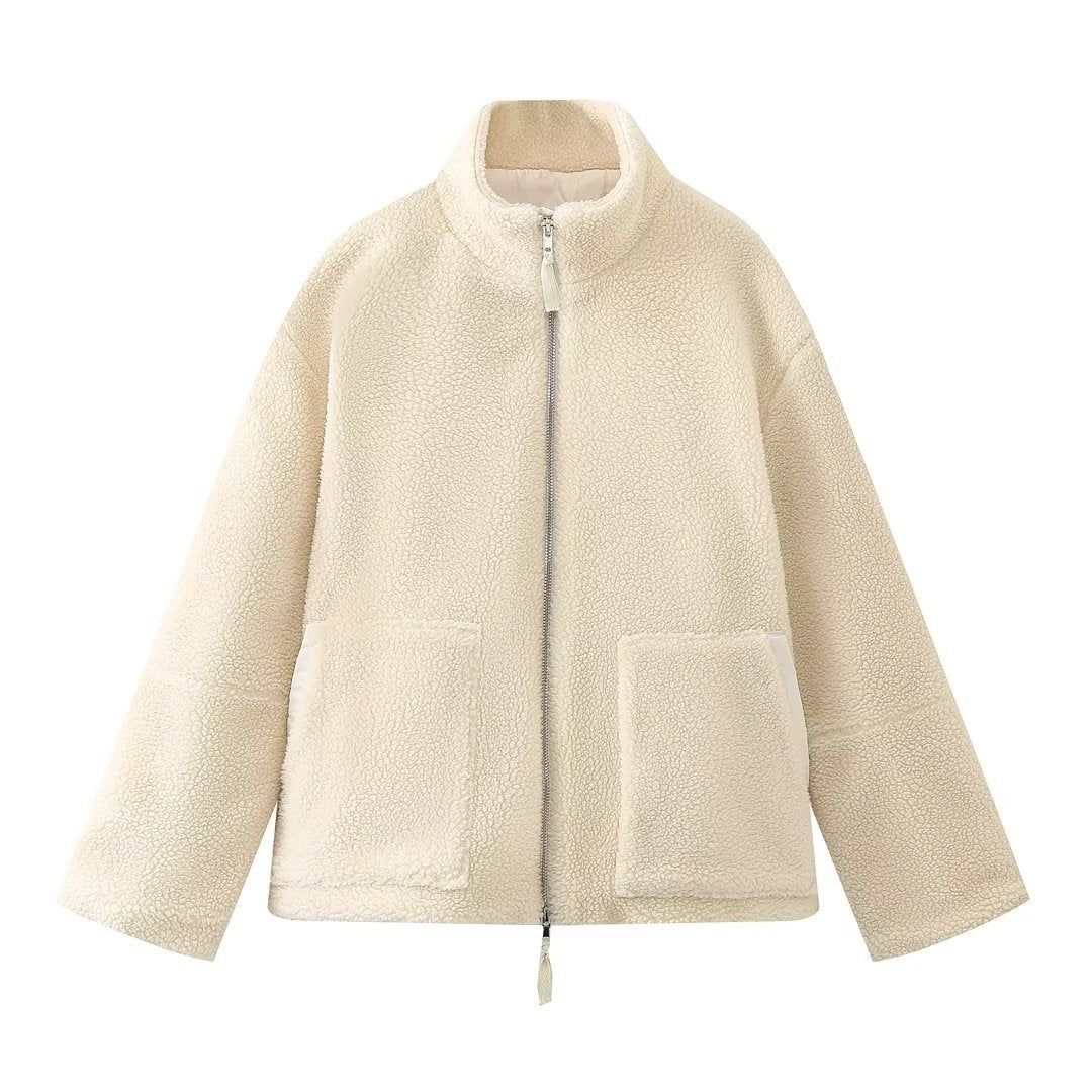 Margaret – Damen Rollkragenmantel aus Wollmischung
