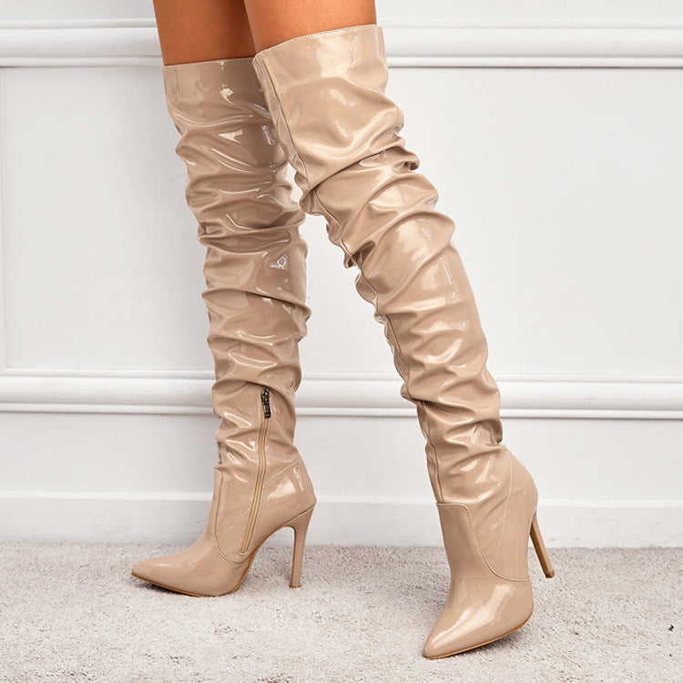 Sophie – Kniehohe Damenstiefel mit Superhohem Absatz
